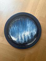 Dienblad metaal kleur iron bleu blauw rond 47x47x5 cm nieuw, Ophalen of Verzenden, Nieuw, Rond, Metaal