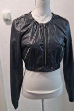 Zwarte leren jas Only, maat M, Maat 38/40 (M), Zwart, Ophalen of Verzenden, Jasje