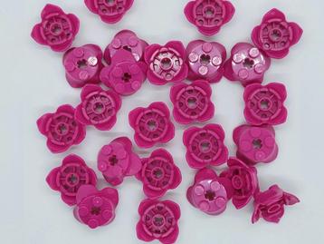 25x Lego bloemen magenta beschikbaar voor biedingen