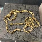 14k gouden ketting massief schakel monte carlo, Ophalen of Verzenden, Nieuw, Goud