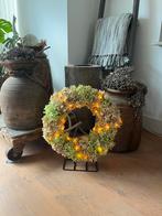 Hortensia krans op zwart statief, ca. 40 cm doorsnee, Huis en Inrichting, Woonaccessoires | Kransen, Ophalen of Verzenden, Nieuw