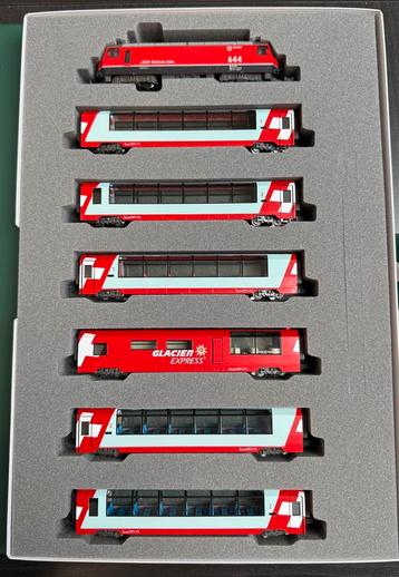 Te koop; Kato Glacier Express N spoor compleet. beschikbaar voor biedingen