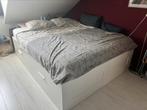 BRIMNES bed 160x200 - Gratis af te halen, Ophalen, Gebruikt, Wit, Tweepersoons