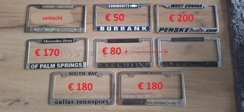 USA license plate holders voor de verzamelaar, Verzamelen, Automerken, Motoren en Formule 1, Auto's, Ophalen of Verzenden