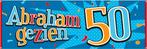 Gevelbanner / spandoek abraham gezien (56411), Info@all4funbaarlo.nl, A, Nieuw, Abraham of Sarah