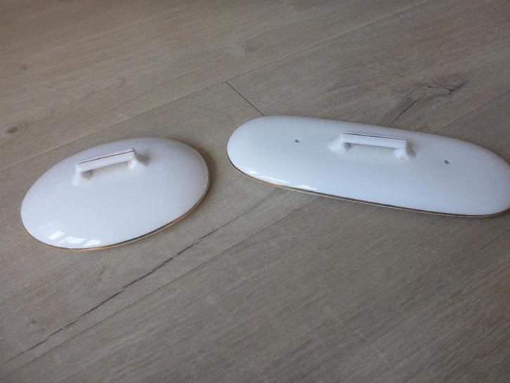 2 dekseltjes, societe ceramique maastricht., Antiek en Kunst, Antiek | Keramiek en Aardewerk, Ophalen of Verzenden