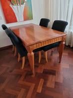Kersenhouten Eetkamertafel met Stoelen, Huis en Inrichting, Tafels | Eettafels, Ophalen, Gebruikt, Klassiek, 50 tot 100 cm
