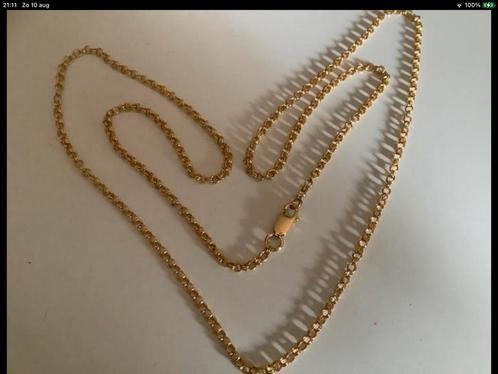 Prachtige nieuw ketting collier Jasseron ,18 karaat goud 750, Sieraden, Tassen en Uiterlijk, Kettingen, Nieuw, Goud, Goud, Verzenden
