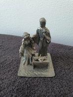 Antiek Vintage Tinnen beeld 11 x 8 cm, Antiek en Kunst, Antiek | Tin, Ophalen of Verzenden