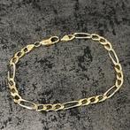 14k gouden armband figaro schakel massief