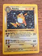 1st Edition Shadowless Raichu (14/102), Hobby en Vrije tijd, Verzamelkaartspellen | Pokémon, Verzenden, Zo goed als nieuw, Losse kaart