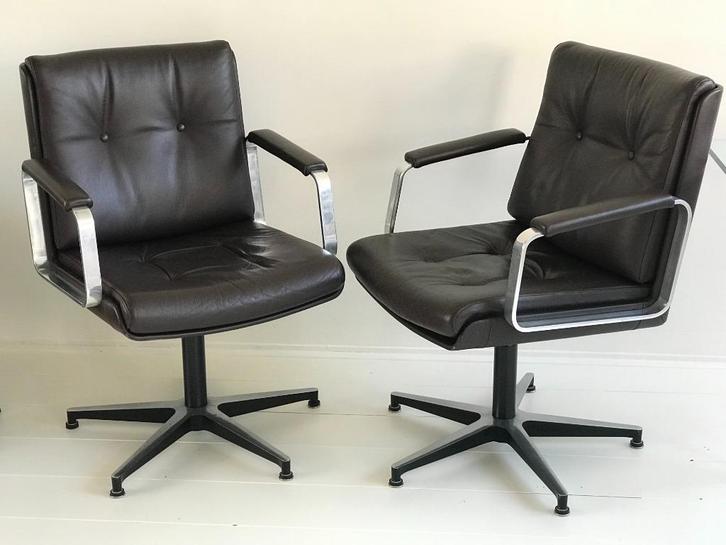 Wilde + Spieth bureaustoelen / draaistoelen 1978, Huis en Inrichting, Bureaustoelen, Gebruikt, Bureaustoel, Bruin, Ophalen