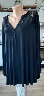 Leuk zwart tuniek met kant maat 52/54, Ophalen, Nieuw, Zwart, Blouse of Tuniek