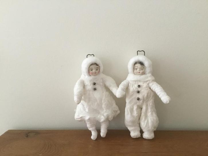 Wattenpopjes/wattenpopje/kerstdecoraties/kerstdecoratie, Diversen, Kerst, Zo goed als nieuw, Ophalen of Verzenden