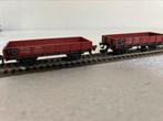 2X Fleischmann 5011 H0 Twee lageboordwagens van de DB (2), Hobby en Vrije tijd, Modeltreinen | H0, Gelijkstroom, Wagon, Ophalen of Verzenden