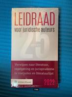 Leidraad juridische auteurs 2022, Boeken, Studieboeken en Cursussen, Ophalen of Verzenden