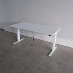 Elektrisch zit-sta bureau, 160x80cm, H63-130cm, Wit, BR92, Gebruikt, -, -, Ophalen of Verzenden