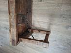 Houten design vensterbank bankje van gerecycled hout, Ophalen, Zo goed als nieuw