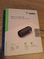 Belkin USB-C Auto Oplader 20W, Ophalen of Verzenden, Nieuw