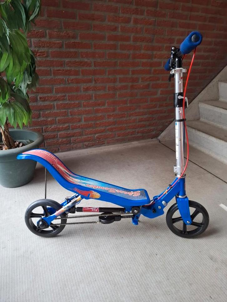 SpaceScooter in stoere blauwe kleur., Fietsen en Brommers, Steps, Gebruikt, Kickbike, Ophalen