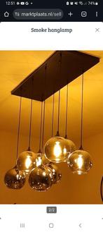 Smoke hanglamp, Huis en Inrichting, Lampen | Hanglampen, Ophalen, Zo goed als nieuw, Glas, Smoke
