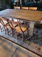 Eettafel tuintafel robuust stamtafel stoer degelijk mancave, Huis en Inrichting, Tafels | Eettafels, Ophalen, Gebruikt, 200 cm of meer
