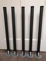 5x tafelpoot / bureau - Ikea - Adils - antraciet, Tafelpoot, Gebruikt, 50 tot 100 cm, Metaal