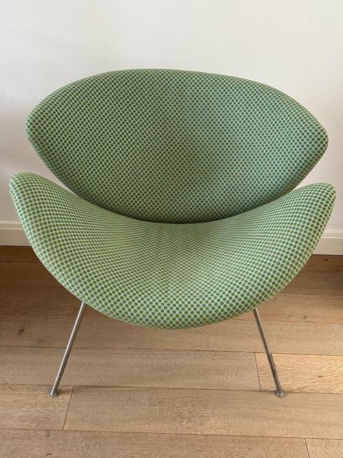 Artifort Orange Slice fauteuil Pierre Paulin, Huis en Inrichting, Fauteuils, Gebruikt, Metaal, Stof, 75 tot 100 cm, 75 tot 100 cm