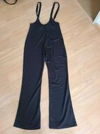 Hoog sluitende zwarte broek met bretels, maat M, Maat 38/40 (M), Zwart, Ophalen of Verzenden, Zo goed als nieuw