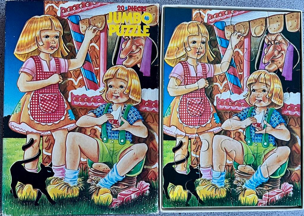 Vintage Jumbo kinderpuzzel 20 stukjes, Ophalen of Verzenden, 10 tot 50 stukjes, Zo goed als nieuw