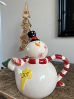Mooie sneeuwpop kerst theepot, Diversen, Kerst, Ophalen of Verzenden, Zo goed als nieuw