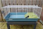 Mooie Z.G.A.N. kooi met witte tralies en huisje. ( L 99 cm ), Dieren en Toebehoren, Kooi, Zo goed als nieuw, 75 tot 110 cm, Cavia