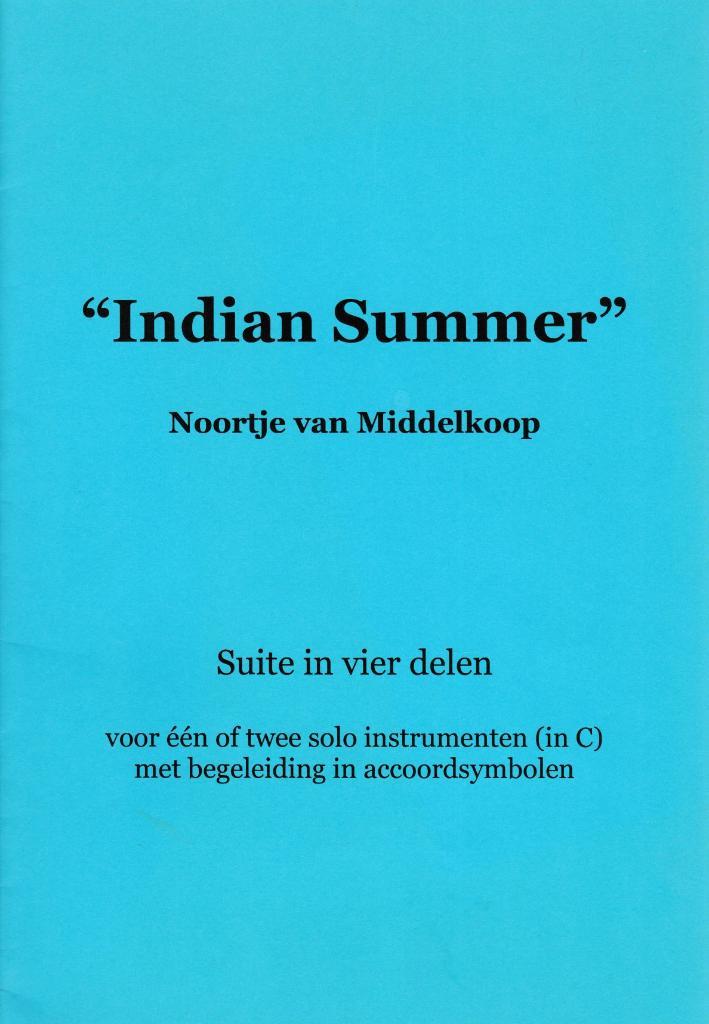 Noortje van Middelkoop - "Indian Summer", Muziek en Instrumenten, Bladmuziek, Gebruikt, Artiest of Componist, Populair, Ophalen of Verzenden