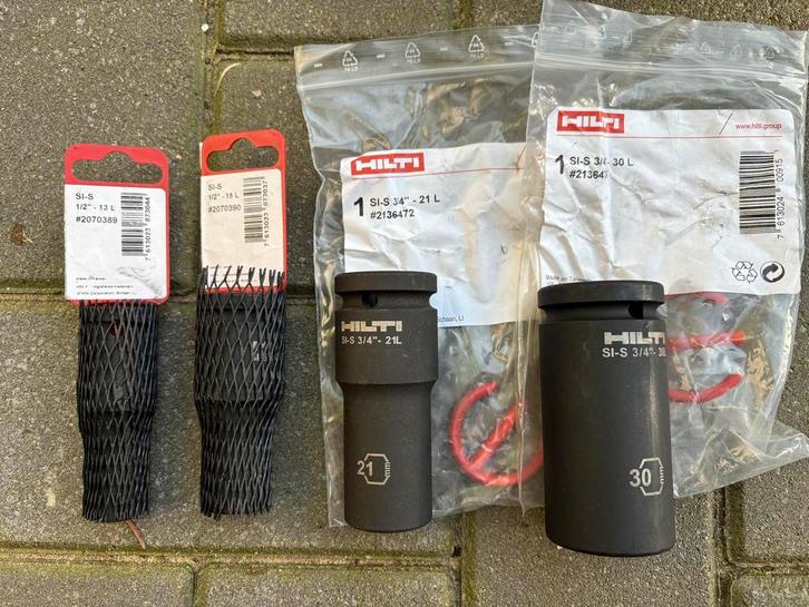 Hilti Diepe Slagdopsleutels - Diverse Maten, Doe-het-zelf en Verbouw, Gereedschap | Handgereedschap, Nieuw, Ophalen of Verzenden