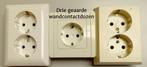 Te Koop: Zes wandcontactdozen., Ophalen of Verzenden, Gebruikt, Stopcontact