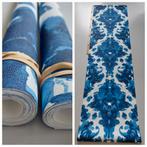Restje Behang 5m x 53cm Blauw Wit Goud Delfts Blauw, Ophalen of Verzenden, Minder dan 10 m², Blauw