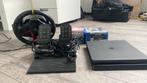 Ps4 met 13 spellen met stuurtje en pedalen + 1 controlers, Spelcomputers en Games, Spelcomputers | Sony PlayStation 4, Met 2 controllers