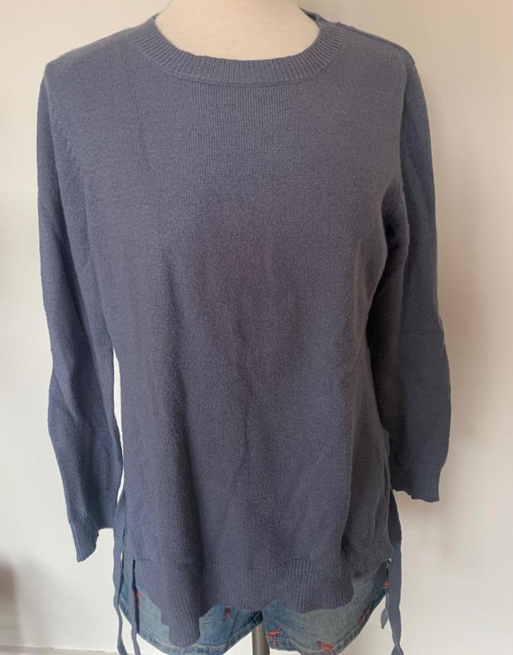 PIECES blauw grijze trui maat M ZGAN, Kleding | Dames, Truien en Vesten, Zo goed als nieuw, Maat 38/40 (M), Blauw, Ophalen of Verzenden