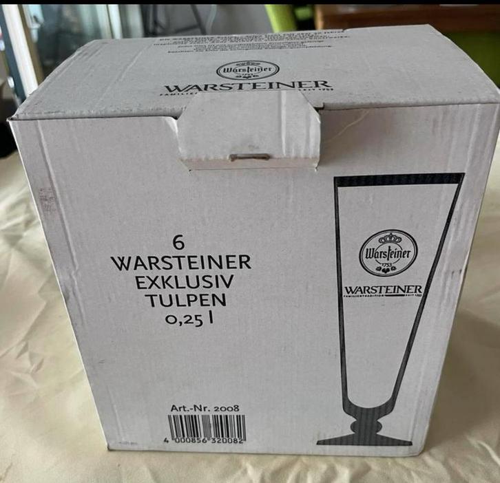 Merk Bierglazen of 6 st. Glazen grote Amuse / IJscoupe 's ., Verzamelen, Glas en Borrelglaasjes, Nieuw, Bierglas, Ophalen of Verzenden