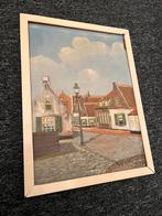 Schilderij Willem Plug Noordwijk aan Zee W. Dorpsstraat W, Antiek en Kunst, Ophalen of Verzenden
