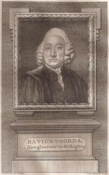 Portret Bavius Voorda Hoogleeraar in de Regten 1798 Vinkeles beschikbaar voor biedingen