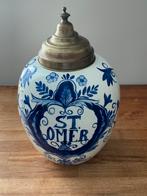 St. Omer Tabakspot met deksel, Antiek en Kunst, Ophalen of Verzenden