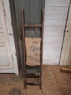 Oude ladder laddertje trappetje plukladder, Antiek en Kunst, Curiosa en Brocante, Ophalen of Verzenden