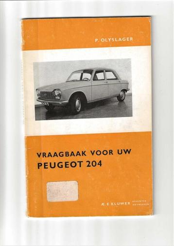 Vraagbaak Peugeot 204 P Olyslager uit 1965 beschikbaar voor biedingen