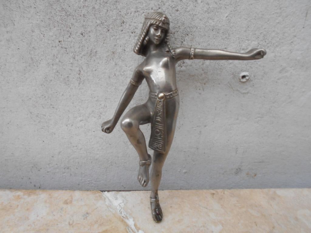 beeldje-ART-DECO-brons-naakte-erotische  danseres 1930, Ophalen of Verzenden