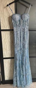 Kerst jurk, Blauw, Ophalen of Verzenden, Zo goed als nieuw, Maat 36 (S)