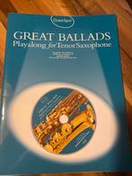 Great Ballads Playalong Tenor Sax, Saxofoon, Ophalen of Verzenden, Zo goed als nieuw, Artiest of Componist