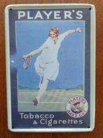 Players Tobacco & Cigarettes metalen reclamebordje 15x10cm, Nieuw, Reclamebord, Ophalen of Verzenden