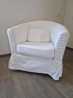 2x Ikea TULLSTA Fauteuil wit, Ophalen, Hout, 75 tot 100 cm, Zo goed als nieuw