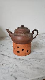 Antieke theepot met warmhouder, Antiek en Kunst, Antiek | Keramiek en Aardewerk, Ophalen